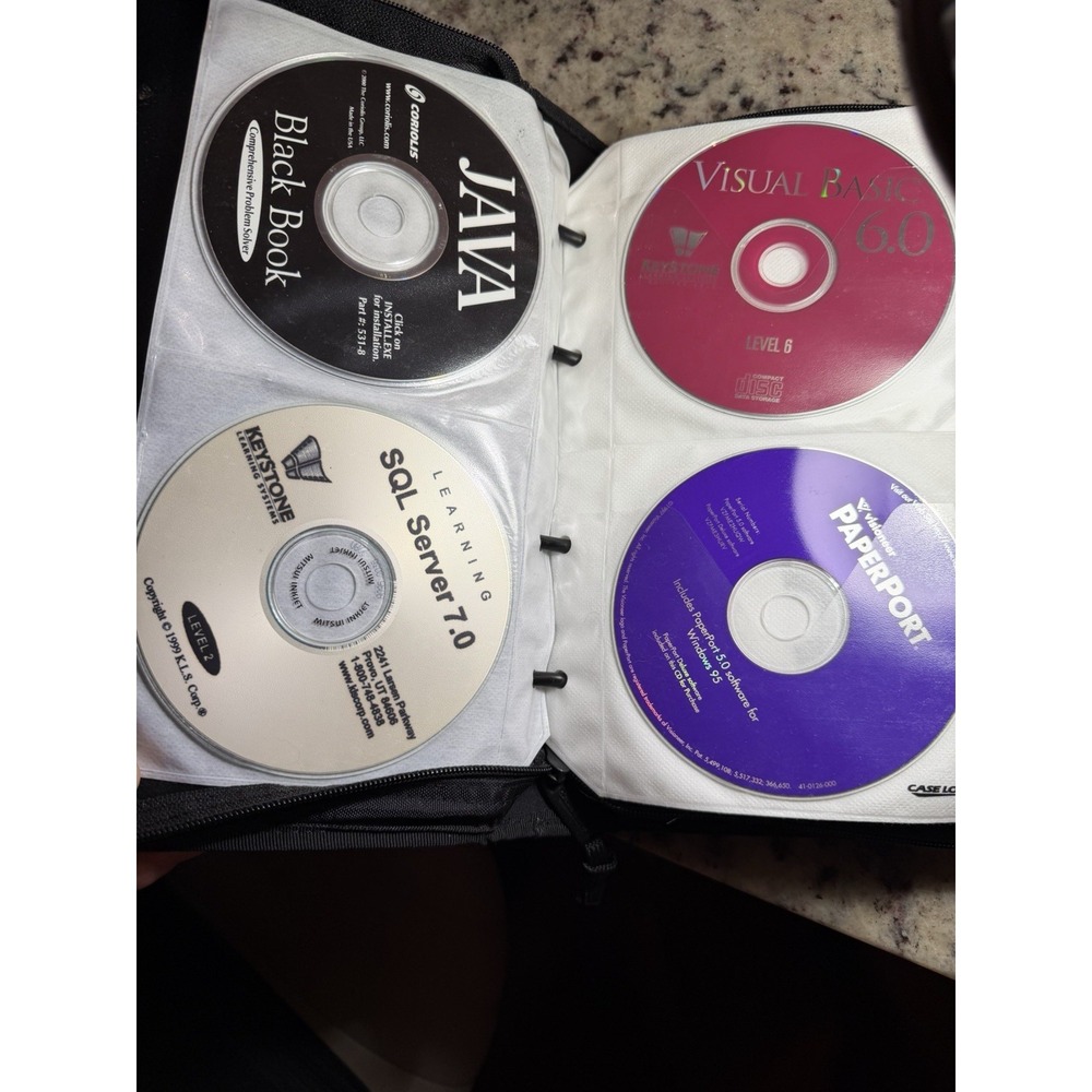 Vintage Microsoft Developer CD Lot Visual Basic C++ Oracle NT SQL 90s